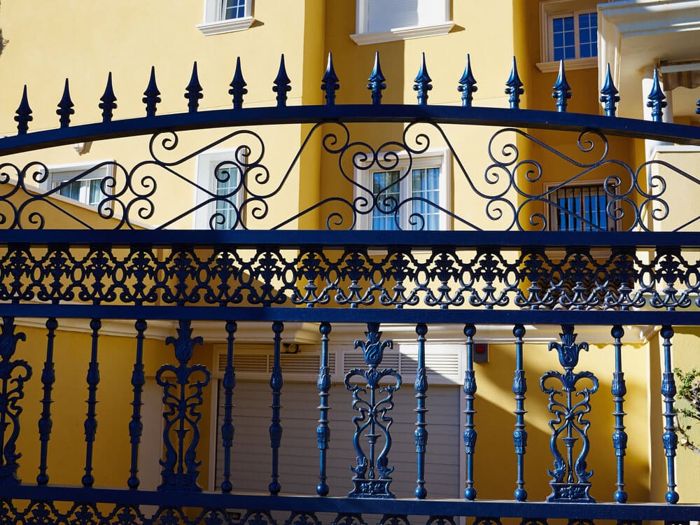 traditional wrought iron fence