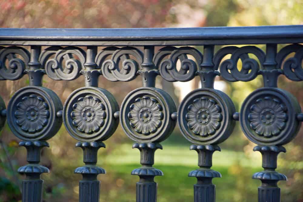 wrought iron fence