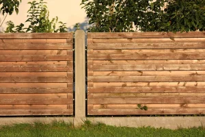 Wooden fence